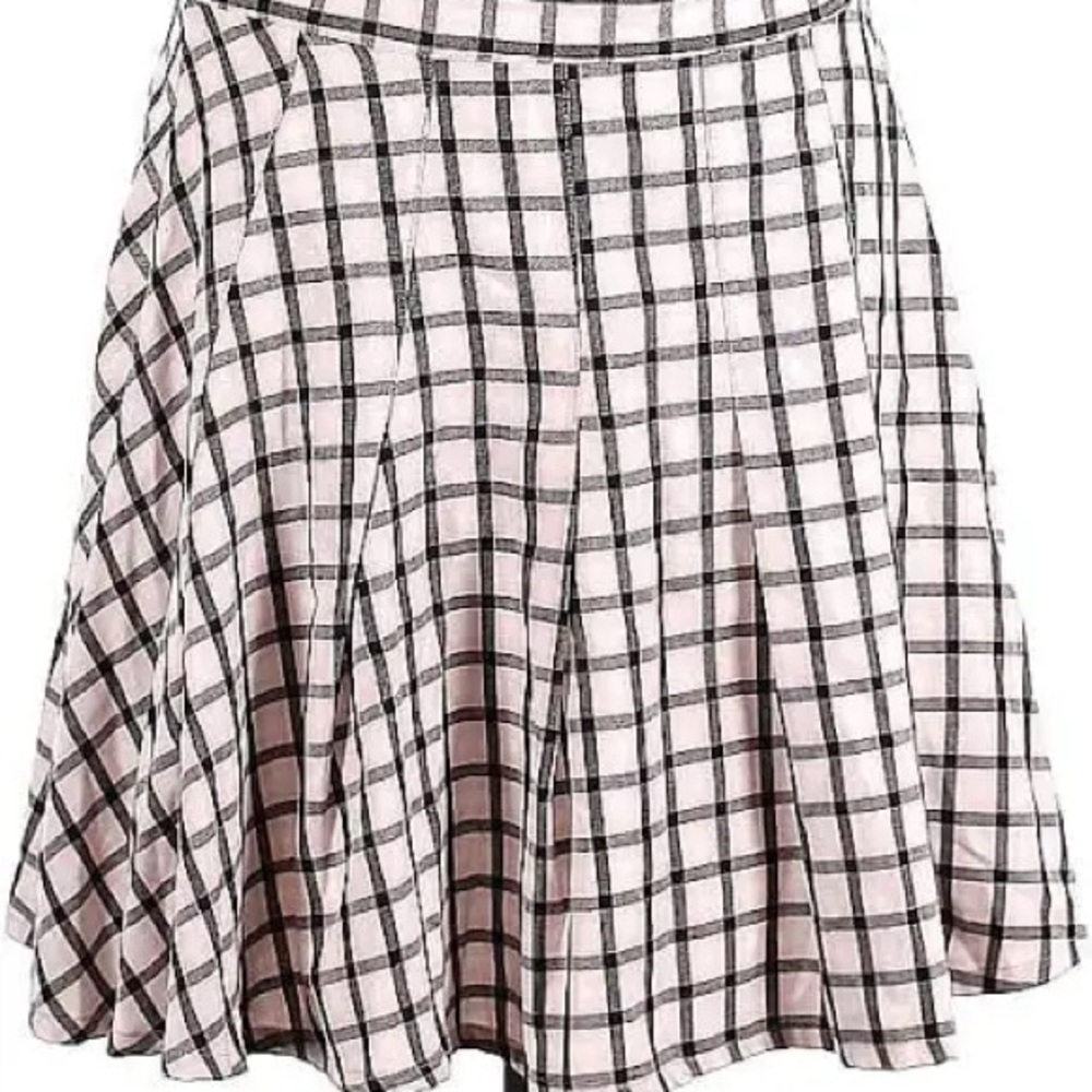 Torrid size 4 Pink and Black pleated skirt